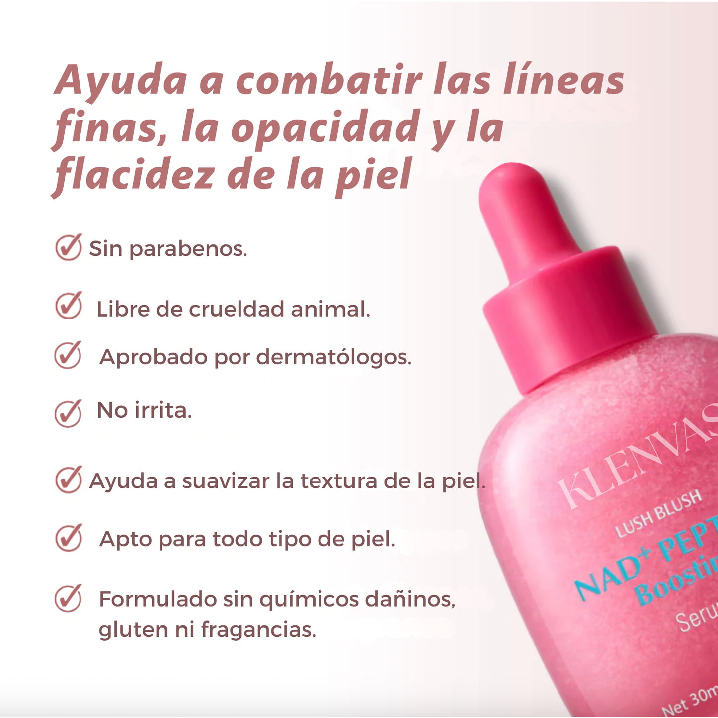 Sérum Rejuvenecedor de péptidos y NAD+